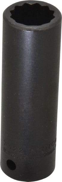 Proto - 1/2" Drive 11/16" Deep Impact Socket - 12 Points, 3-1/4" OAL - Benchmark Tooling