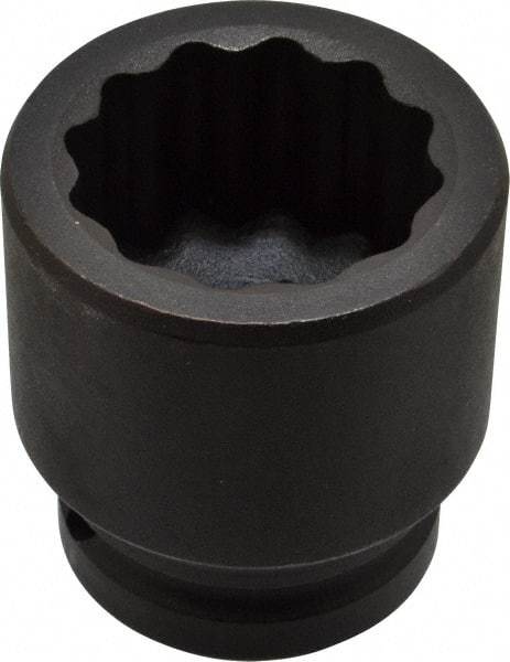Proto - 3/4" Drive 1-3/8" Standard Impact Socket - 12 Points, 2-1/4" OAL - Benchmark Tooling