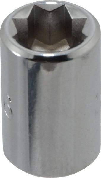 Proto - 5/16", 1/4" Drive, Standard Hand Socket - 8 Points, 7/8" OAL, Chrome Finish - Benchmark Tooling