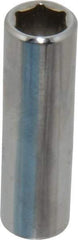Proto - 3/8", 1/4" Drive, Deep Hand Socket - 6 Points, 2" OAL, Chrome Finish - Benchmark Tooling