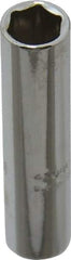 Proto - 1/4" Drive, Deep Hand Socket - 6 Points, 1-15/16" OAL, Chrome Finish - Benchmark Tooling
