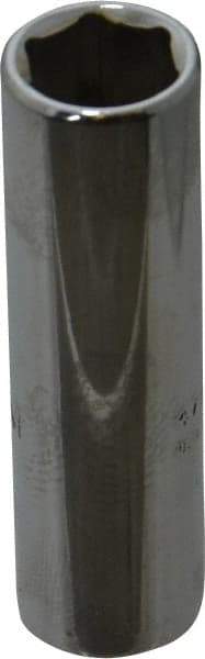 Proto - 1/4" Drive, Deep Hand Socket - 6 Points, 1-15/16" OAL, Chrome Finish - Benchmark Tooling