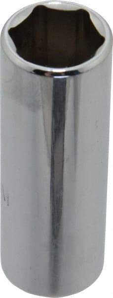 Proto - 1/4" Drive, Deep Hand Socket - 6 Points, 1-15/16" OAL, Chrome Finish - Benchmark Tooling