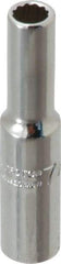Proto - 7/32", 1/4" Drive, Deep Hand Socket - 12 Points, 2" OAL, Chrome Finish - Benchmark Tooling