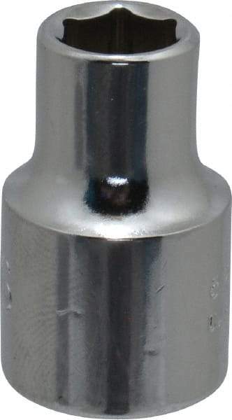 Proto - 5/16", 3/8" Drive, Standard Hand Socket - 6 Points, 1-3/32" OAL, Chrome Finish - Benchmark Tooling