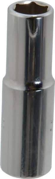 Proto - 3/8", 3/8" Drive, Deep Hand Socket - 6 Points, 2-1/8" OAL, Chrome Finish - Benchmark Tooling