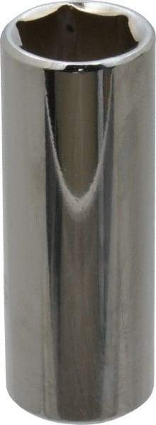 Proto - 9/16", 3/8" Drive, Deep Hand Socket - 6 Points, 2-1/8" OAL, Chrome Finish - Benchmark Tooling