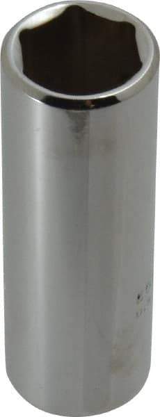 Proto - 3/8" Drive, Deep Hand Socket - 6 Points, 2-1/8" OAL, Chrome Finish - Benchmark Tooling