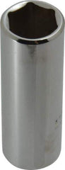 Proto - 3/8" Drive, Deep Hand Socket - 6 Points, 2-1/8" OAL, Chrome Finish - Benchmark Tooling