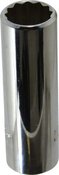 Proto - 5/8", 3/8" Drive, Deep Hand Socket - 12 Points, 2-3/4" OAL, Chrome Vanadium, Chrome Finish - Benchmark Tooling