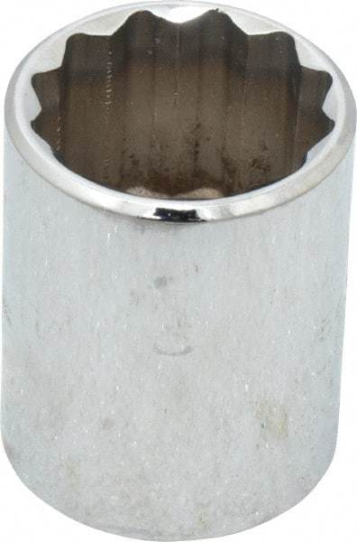 Proto - 15/16", 1/2" Drive, Standard Hand Socket - 12 Points, 1-9/16" OAL, Chrome Vanadium, Chrome Finish - Benchmark Tooling