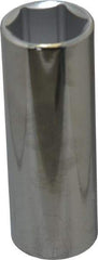 Proto - 7/8", 1/2" Drive, Deep Hand Socket - 6 Points, 3-1/4" OAL, Chrome Finish - Benchmark Tooling