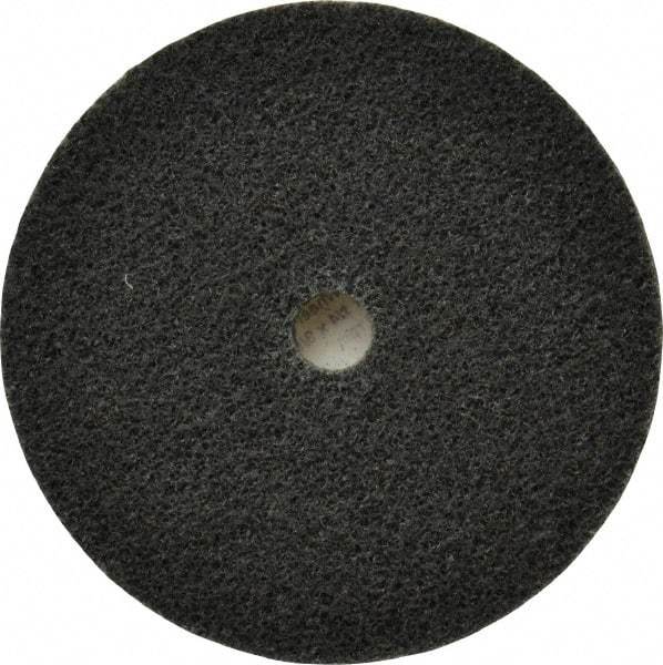 3M - 3" Diam, 1/4" Face Width, 3/8" Center Hole, Fine Grade, Silicon Carbide Deburring Wheel - Unitized, Soft Density 3 Grade, 12,100 RPM - Benchmark Tooling