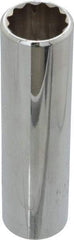 Proto - 5/8", 1/2" Drive, Deep Hand Socket - 12 Points, 3-1/4" OAL, Chrome Finish - Benchmark Tooling