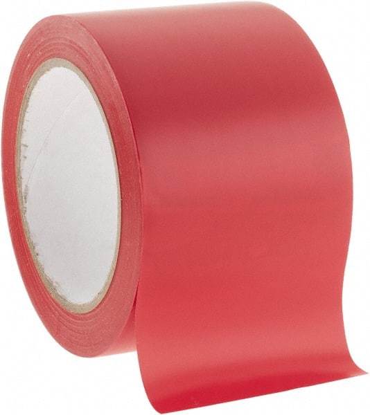 NMC - Red Solid Color Vinyl Tape - 3" Wide x 108' Long x 0.002" Thick, General Traffic - Benchmark Tooling