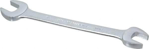 Proto - 11/16" x 3/4" Standard Open End Wrench - 8-7/8" OAL, Double End, Satin Finish, 15° Head Angle - Benchmark Tooling