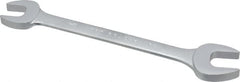 Proto - 3/4" x 7/8" Standard Open End Wrench - 9-1/2" OAL, Double End, Satin Finish, 15° Head Angle - Benchmark Tooling
