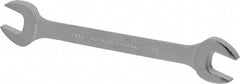 Proto - 21mm x 23mm Standard Open End Wrench - 10-1/8" OAL, Double End, Satin Finish, 15° Head Angle - Benchmark Tooling