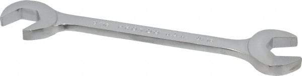 Proto - 9/16" Standard Open End Wrench - 5-5/8" OAL, Double End, Chrome Finish, 15° & 60° Head Angle - Benchmark Tooling