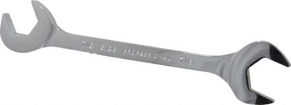 Proto - 7/8" Standard Open End Wrench - 8" OAL, Double End, Chrome Finish, 15° & 60° Head Angle - Benchmark Tooling