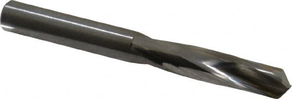 Atrax - 0.295" 135° Spiral Flute Solid Carbide Screw Machine Drill Bit - Bright Finish, Right Hand Cut, 1-9/16" Flute Length, 2-3/4" OAL, Split Point, Straight Shank - Benchmark Tooling