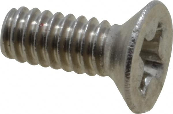 Value Collection - M2x0.40 Metric Coarse, 5mm OAL Phillips Drive Machine Screw - Flat Head, Grade 18-8 & A2 Stainless Steel, Uncoated, Without Washer - Benchmark Tooling