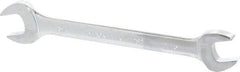 Blackhawk by Proto - 11/16" x 3/4" Standard Open End Wrench - 8-57/64" OAL, Double End, Full Polish Finish, 15° Head Angle - Benchmark Tooling