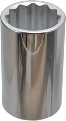 Paramount - 1-5/16", 1/2" Drive, Deep Hand Socket - 12 Points, 3-1/2" OAL, Steel, Chrome Finish - Benchmark Tooling