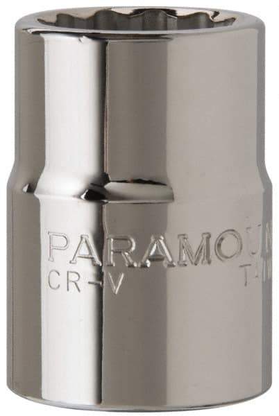Paramount - 15/16", 3/4" Drive, Standard Hand Socket - 12 Points, 2" OAL, Chrome Finish - Benchmark Tooling