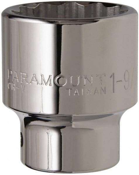 Paramount - 1-9/16", 3/4" Drive, Standard Hand Socket - 12 Points, 2-5/8" OAL - Benchmark Tooling