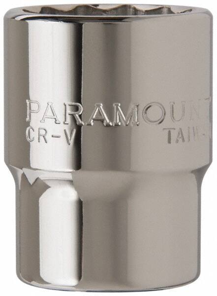 Paramount - 3/4" Drive, Standard Hand Socket - 12 Points, 2-5/16" OAL, Steel, Chrome Finish - Benchmark Tooling