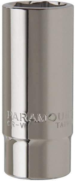 Paramount - 1-1/16", 3/4" Drive, Deep Hand Socket - 6 Points, 3-1/2" OAL, Steel, Chrome Finish - Benchmark Tooling