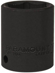 Paramount - 1/2" Drive 27mm Standard Impact Socket - 6 Points, 2" OAL - Benchmark Tooling