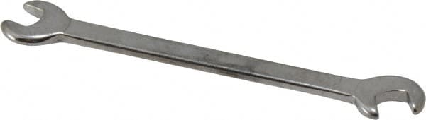 Blackhawk by Proto - 13/64" x 15/64" Standard Ignition Open End Wrench - 3-3/16" OAL, Double End, Satin Finish, 15° & 60° Head Angle - Benchmark Tooling