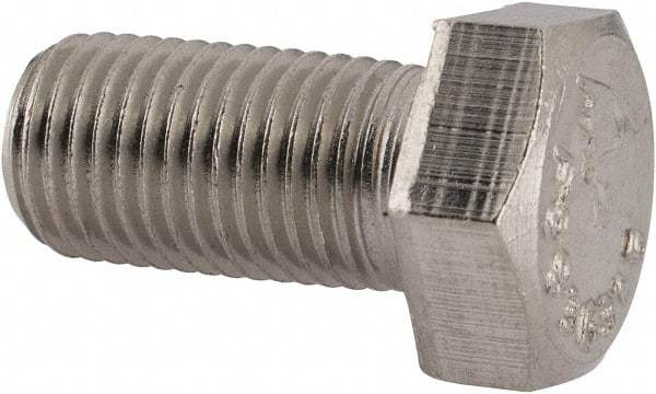 Value Collection - 3/8-24 UNF, 3/4" Length Under Head Hex Head Cap Screw - Fully Threaded, Grade 316 Stainless Steel, Uncoated, 9/16" Hex - Benchmark Tooling