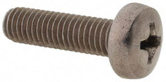 Value Collection - M5x0.80 Metric Coarse, 18mm Length Under Head Phillips Drive Machine Screw - Pan Head, Grade 18-8 & A2 Stainless Steel, Uncoated, Without Washer - Benchmark Tooling