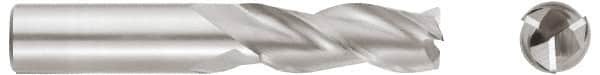 Niagara Cutter - 7/16", 3 Flute, Single End, Solid Carbide, 0.0150 - 0.0200" Corner Radius End Mill - 2-1/2" OAL, 35° Helix, Right Hand Flute, 9/16" LOC, Right Hand Cut - Benchmark Tooling