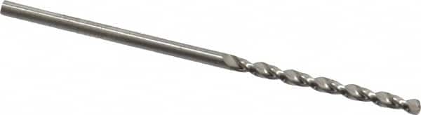 Guhring - 1/16" 130° High Speed Steel Jobber Drill - Bright Finish, Right Hand Cut, Parabolic Flute, Straight Shank, 1-11/16" OAL, Standard Point - Benchmark Tooling