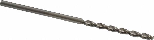 Guhring - 1.67mm 130° High Speed Steel Jobber Drill - Bright Finish, Right Hand Cut, Parabolic Flute, Straight Shank, 1-11/16" OAL, Standard Point - Benchmark Tooling