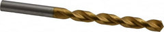 Guhring - 3/8" 130° Cobalt Jobber Drill - TiN Finish, Right Hand Cut, Parabolic Flute, Straight Shank, 133mm OAL, Standard Point - Benchmark Tooling