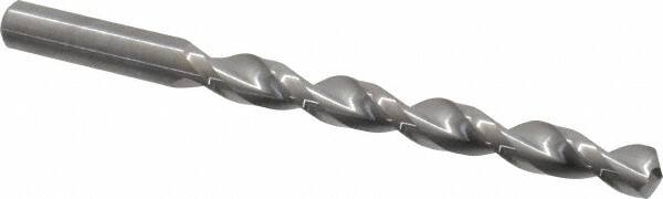 Guhring - 23/64" 130° Solid Carbide Jobber Drill - Bright Finish, Right Hand Cut, Parabolic Flute, Straight Shank, 4-7/8" OAL, Standard Point - Benchmark Tooling