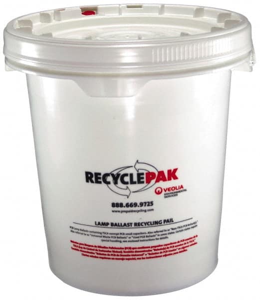 Recyclepak - 15 Inch Deep, Ballast Bucket - 15 Inch Diameter, 69 Lb. Capacity, 5 Gallon Pail - Benchmark Tooling