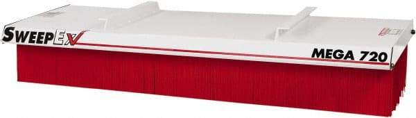 Sweepex - 12" Long x 72" Wide Sweeper Accessory - Stiff Polypropylene Bristles - Benchmark Tooling