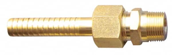 SuperKlean - NPT x 5/8" Hose Barb, 3 Piece Mixer Adapter - Brass - Benchmark Tooling
