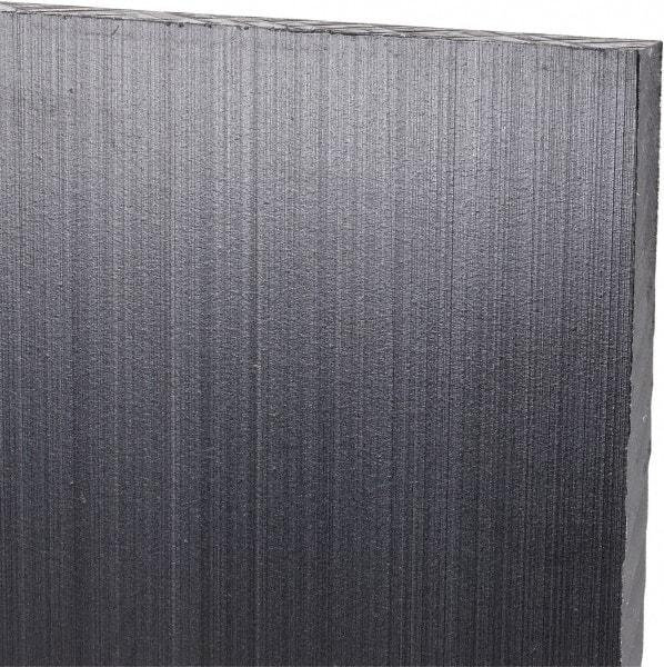 Made in USA - 1/4" Thick x 24" Wide x 4' Long, Polyethylene (UHMW) Sheet - Black, Antistatic Grade - Benchmark Tooling