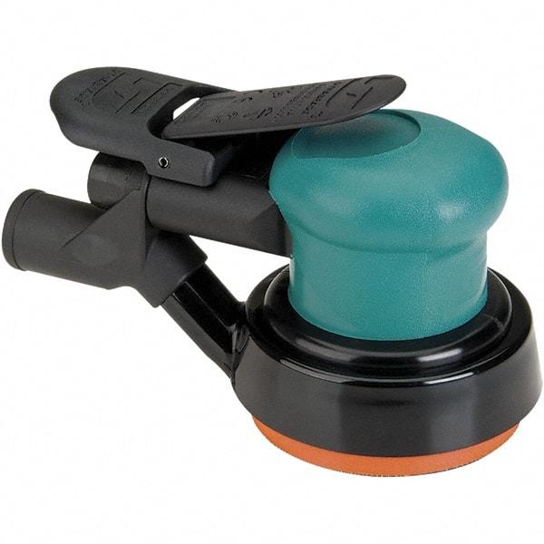 Dynabrade - 12,000 OPM, 14 CFM Air Consumption, Palm Air Orbital Sander - Round Pad, 1/4 NPT Inlet - Benchmark Tooling