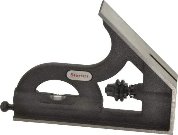 Starrett - 12, 18, 24 Inch Long Blade, Square Head - Smooth Black Enamel, Coated Forged and Hardened Steel - Benchmark Tooling
