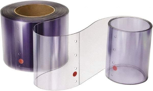 TMI, LLC - Clear Smooth Rip-A-Strip Roll Dock Curtain Strips - 16" Wide x 16' Long x 0.16" Thick, Vinyl - Benchmark Tooling