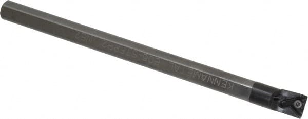 Kennametal - 12.19mm Min Bore Diam, 152.4mm OAL, 3/8" Shank Diam, E-STFP Indexable Boring Bar - TP.. Insert, Screw Holding Method - Benchmark Tooling