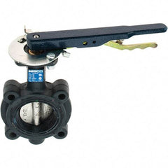 NIBCO - 2-1/2" Pipe, Lug Butterfly Valve - Lever Handle, Ductile Iron Body, EPDM Seat, 250 WOG, Ductile Iron Disc, Stainless Steel Stem - Benchmark Tooling